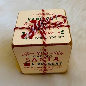 Christmas questions conversation block.